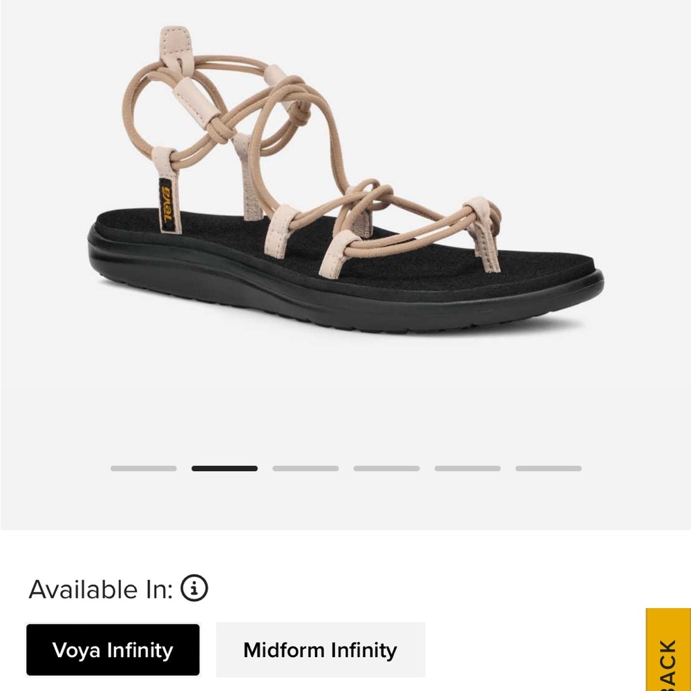 NFINITY Women's Sandals - Cream and Black